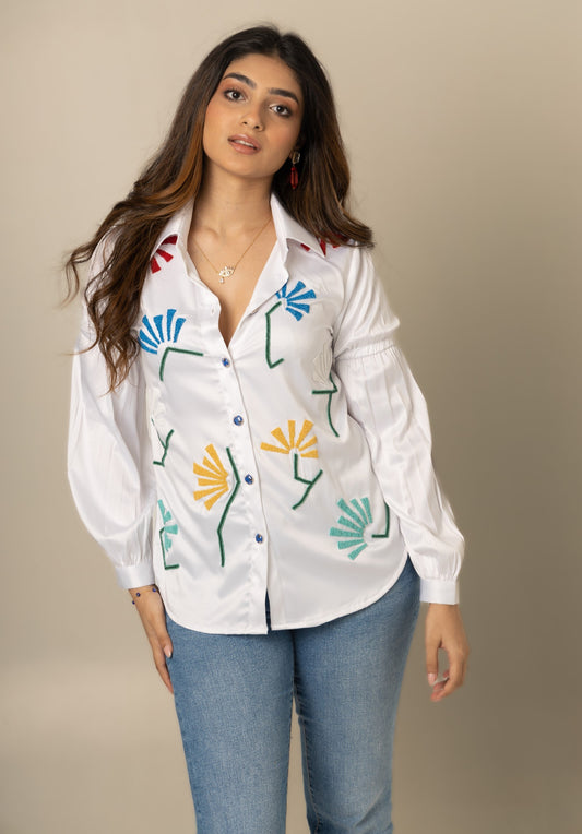 COLOURFUL BEADED SHIRT